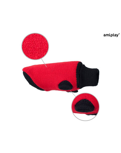 Oslo Sweterek dla psa 23 cm Czerwony