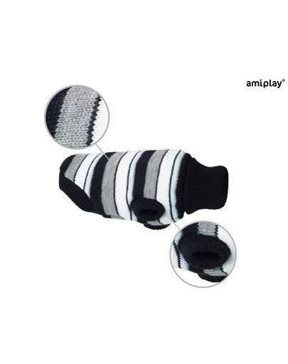 Glasgow Sweterek dla psa 23 cm Paski szare