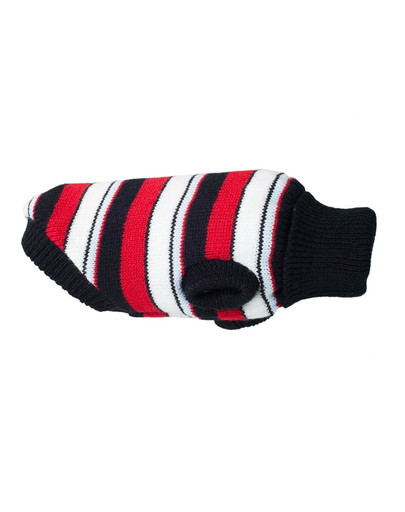 Glasgow Sweterek dla psa 50 cm Paski czerwone