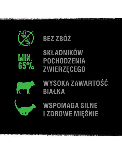 saszetka 24 x 85g - pasztet z jagnięciną i wołowiną (pełnoporcjowa mokra karma bezzbożowa dla dorosłych kotów)