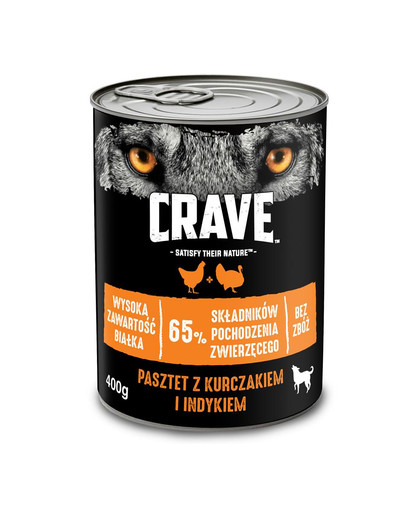 puszka 24 x 400g - pasztet z kurczakiem i indykiem (pełnoporcjowa mokra karma bezzbożowa dla dorosłych psów)