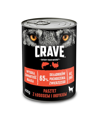 puszka 24 x 400g - pasztet z łososiem i indykiem (pełnoporcjowa mokra karma bezzbożowa dla dorosłych psów)