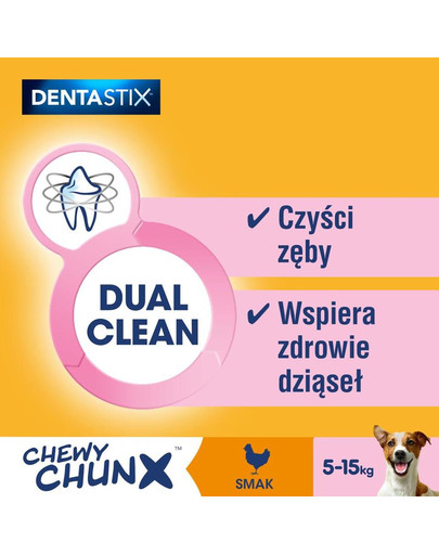 Dentastix Chewy ChunX Mini 5 x 68g – dentystyczne przysmaki dla dorosłego psa ras małych i średnich
