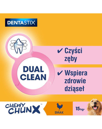Dentastix Chewy ChunX Maxi 5 x 68g – dentystyczne przysmaki dla dorosłego psa ras średnich i dużych