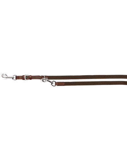 Smycz bawełniana 2m/18 mm koniakowa