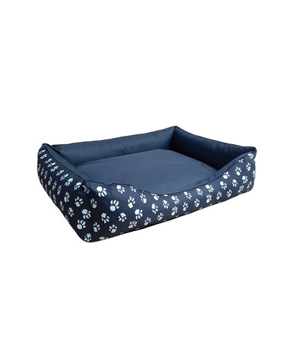 Legowisko sofa z poduszką 64 x 48 cm stalowy z łapkami