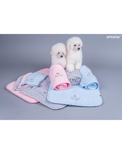 Spa Ręcznik kąpielowy dla psa XS 35 x 31 Różowy