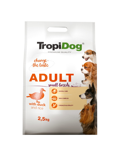 Premium Adult S Duck&Rice 2,5kg sucha karma dla psów małych ras Kaczka i ryż