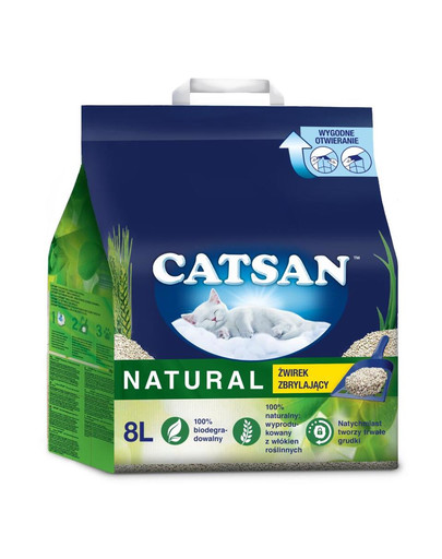 Natural 8l zbrylający żwirek dla kota