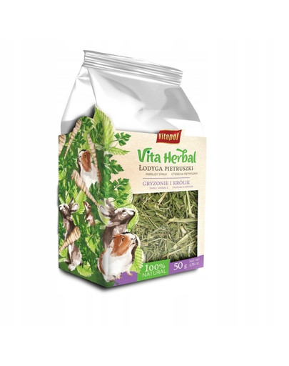Vita Herbal Łodyga pietruszki 50 g naturalny przysmak dla gryzoni i królików