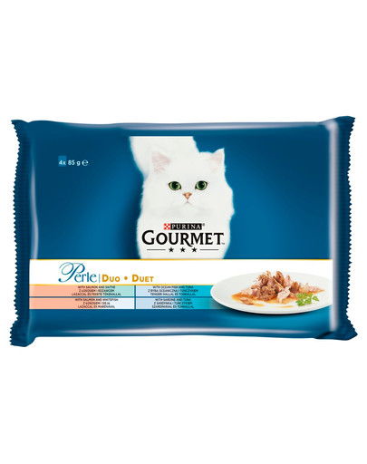 Perle Duet Rybny 48x85g mokra karma dla kotów