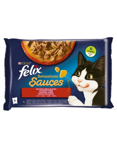 Sensations Sauce Wiejskie Smaki w sosie 4x85g mokra karma dla kota