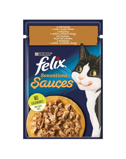 Sensations Sauce Indyk w sosie o smaku bekonu 26x85g mokra karma dla kota