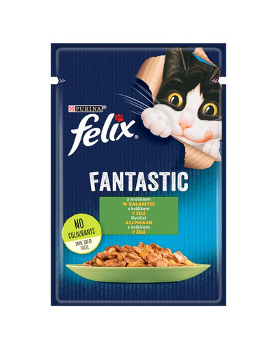 FELIX FANTASTIC Królik w galaretce 26x85g mokra karma dla kota