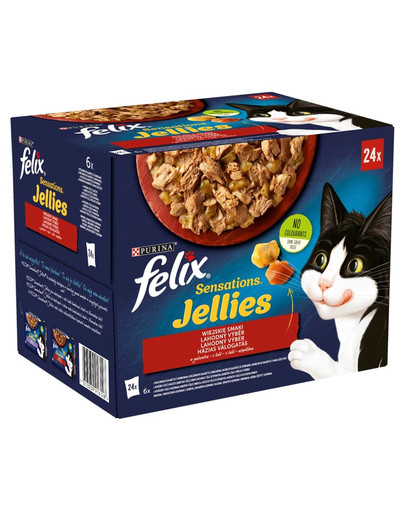 Sensations Jellies Wiejskie Smaki w galaretce 24x85g mokra karma dla kota