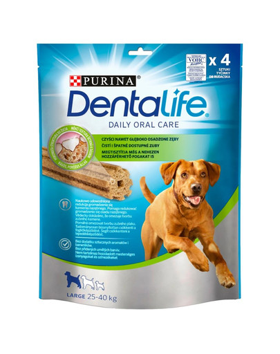 Dentalife Large 6x142g (24szt.) przysmaki stomatologiczne dla dorosłych psów dużych ras