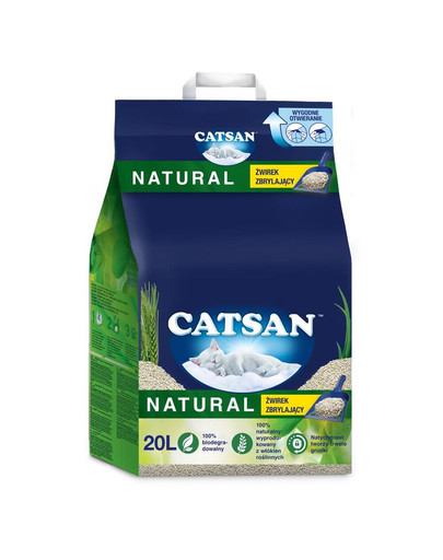 Natural 20l zbrylający żwirek dla kota