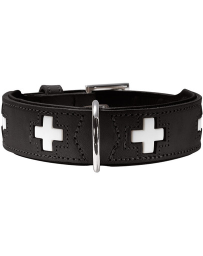 Swiss Obroża skórzana rozm. XS-S (37) 30-34,5/2,6 cm czarny