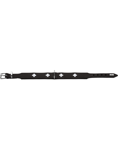 Swiss Obroża skórzana rozm. XS-S (37) 30-34,5/2,6 cm czarny