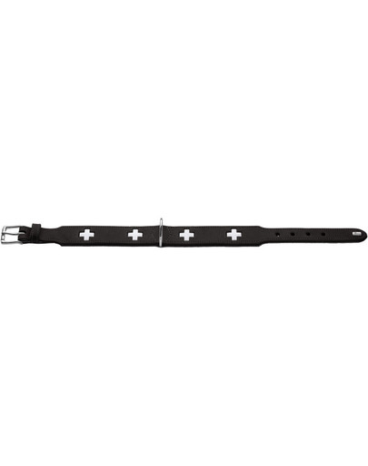 Swiss Obroża skórzana rozm. M (55) 41-49/3,9 cm czarny