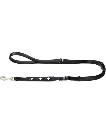 Swiss Smycz treningowa skórzana 1,8cm/2m czarny