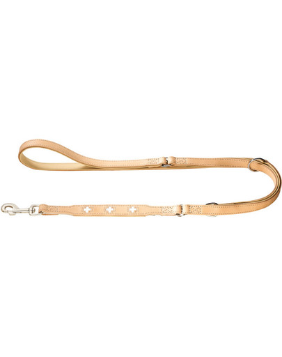 Swiss Smycz treningowa skórzana 1,3cm/2m beżowy