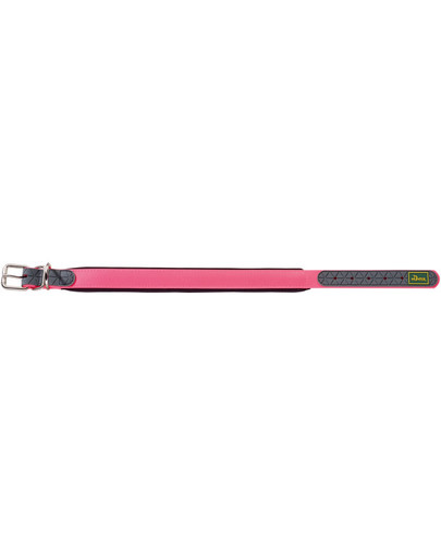 Convenience Comfort Obroża rozm. M (50) 37-45/2,5cm różowy neon