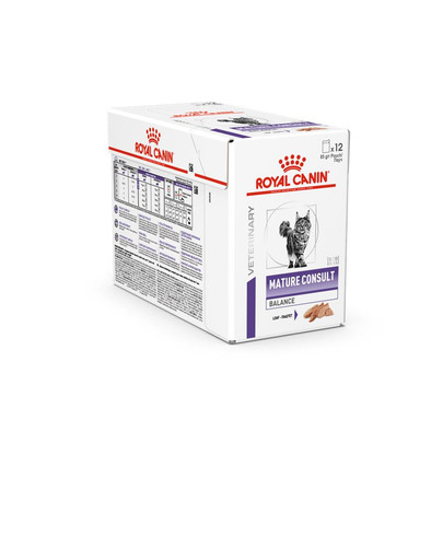 VHN Cat Mature Consult Balance Loaf 12x85g karma mokra dla starszych kotów, powyżej 7 roku życia