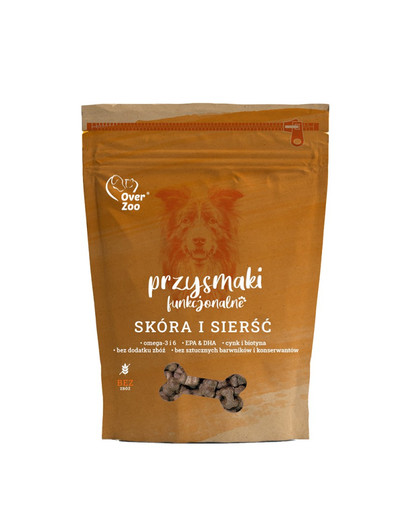 Skóra i sierść przysmaki funkcjonale dla psów 100g