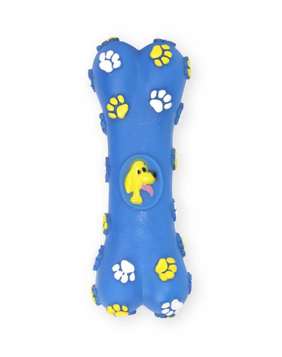 DOG LIFE STYLE Kość zabawka dla psa 15cm niebieska