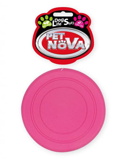 DOG LIFE STYLE Frisbee 18cm różowe, aromat mięta