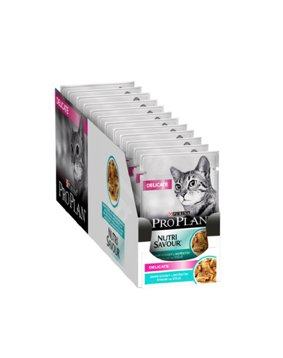 PRO PLAN Delicate Ryby 26 x 85 g dla kotów z wrażliwym układem pokarmowym