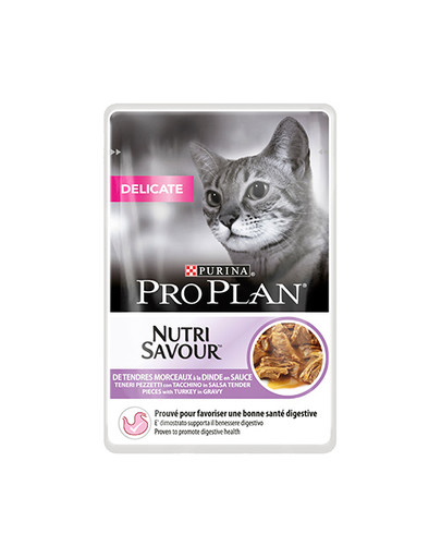 PRO PLAN Delicate Indyk 26 x 85 g dla kotów z wrażliwym układem pokarmowym
