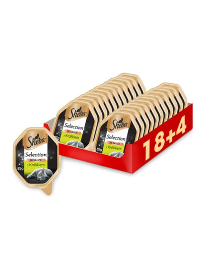 Selection in Sauce z Królikiem 22 x 85g (18 + 4 gratis)