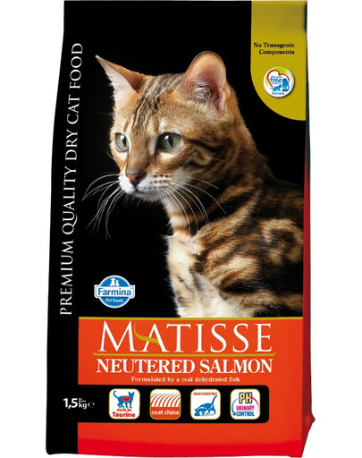 MATISSE Neutered 1,5 kg Łosoś dla kastrowanych kotów