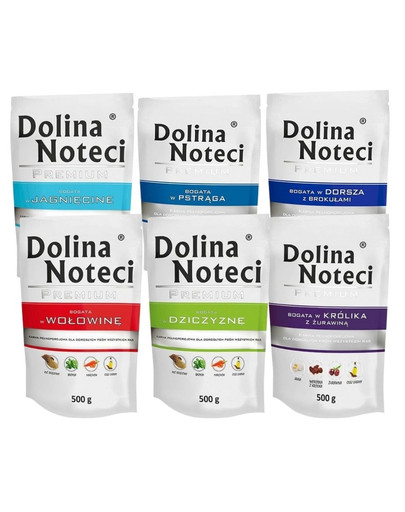 DOLINA NOTECI Premium Mix smaków 10x500g bez drobiu