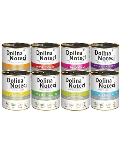 DOLINA NOTECI Premium Mix smaków 10x800g bez ryb