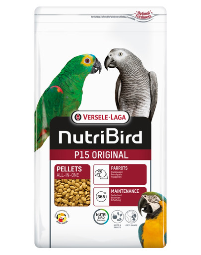 NutriBird P15 Original 1 kg - granulat dla dużych papug