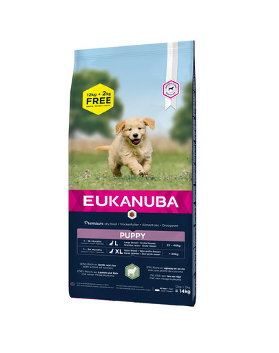 Puppy Large Breed Lamb & Rice 12 + 2 kg