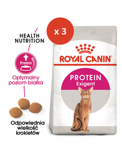 ROYAL CANIN Exigent Protein Preference 42 karma sucha dla kotów dorosłych kierujących się zawartością białka 4 kg x 3