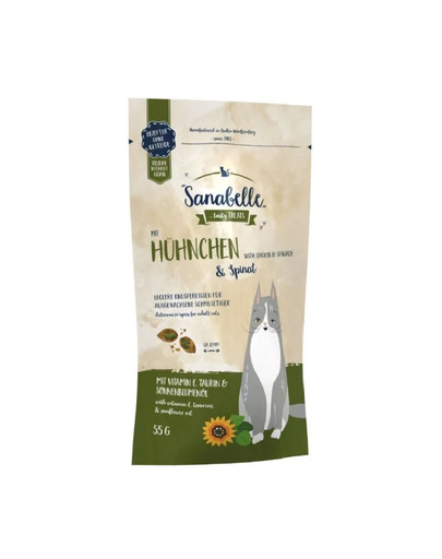 Sanabelle Crispies kurczak ze szpinakiem 55g