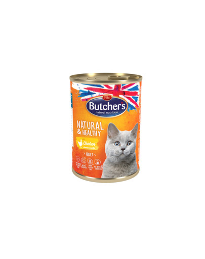 BUTCHER'S Natural&Healthy puszki w galarecie dla kota 24 x 400 g
