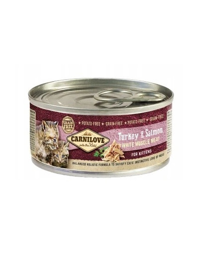 Kittens turkey&salmon 12 x 100 g indyk i łosoś karma dla kociąt