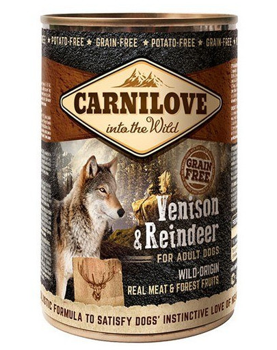 CARNILOVE Wild Meat Venison&Reindeer 36 x 400 g