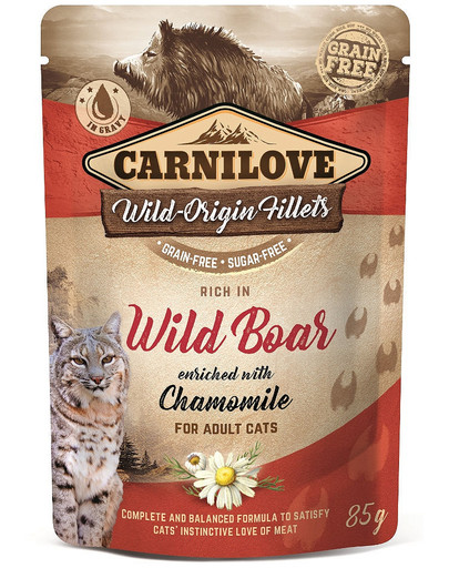 Wild Boar & Chamomile 24 x 85g mokra karma dla kota dzik i rumianek