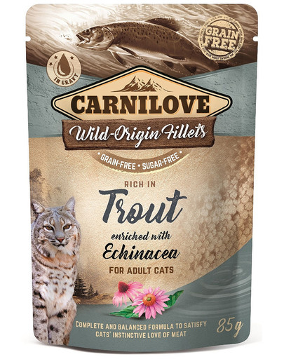 Trout & Echinacea 24 x 85 g mokra karma dla kota pstrąg i jeżówka
