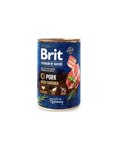 BRIT Premium by Nature 24 x 400 g z wieprzowiną i przełykami mokra karma