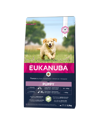 EUKANUBA Puppy Large Breed Lamb & Rice Bag 2.5 kg