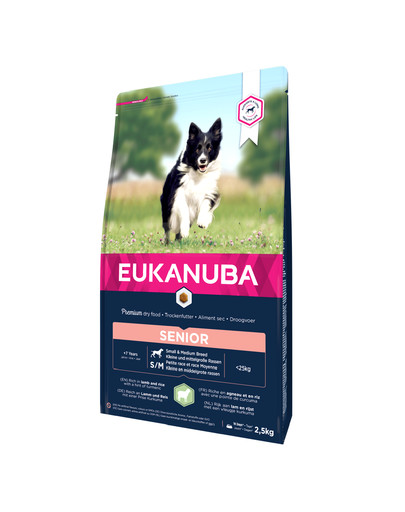 EUKANUBA Dry Base Senior Small & Medium Breeds Lamb & Rice 2.5 kg