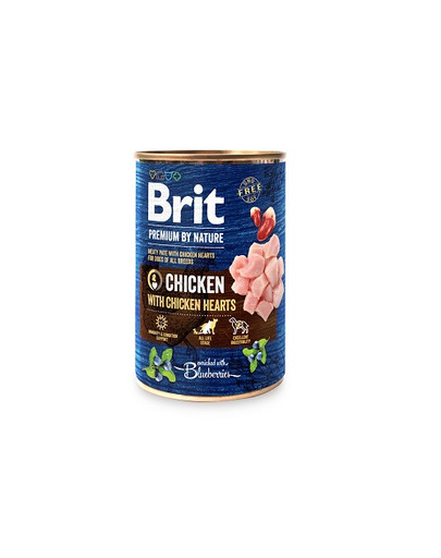BRIT Premium by Nature Chicken&Hearts 36 x 400 g karma mokra dla psa z kurczakiem